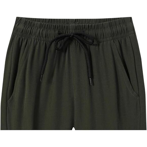 NWT ~ Set/ 2 Black & Army Green Drawstring Cotton Cargo Pants ~ Men's Size SMALL - Picture 2 of 4